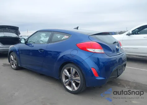 2017 Hyundai Veloster Value Edition z USA, uszkodzony, nr VIN KMHTC6AD6HU320366